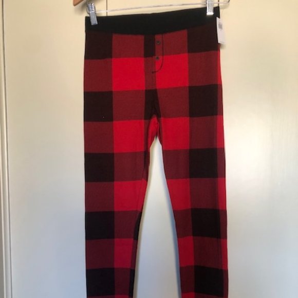 Old Navy Red Buffalo Plaid Pajama Bottoms - Small - Picture 1 of 4